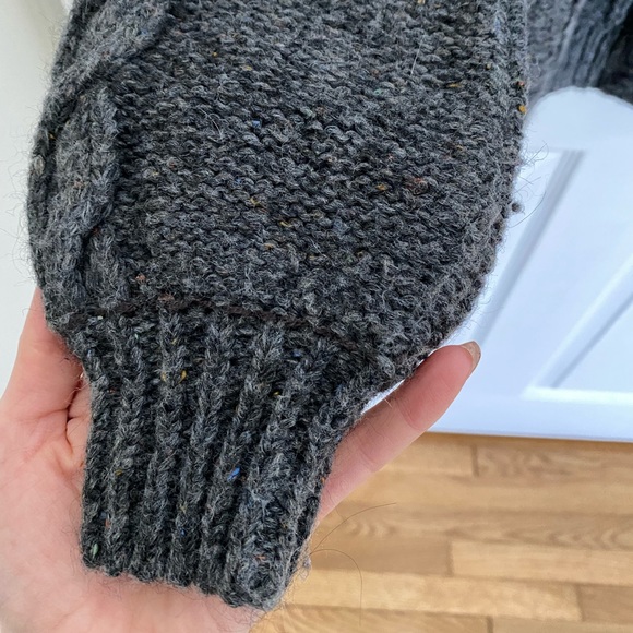 Madewell Bubble-Sleeve Cableknit Cardigan Sweater - Picture 9 of 10